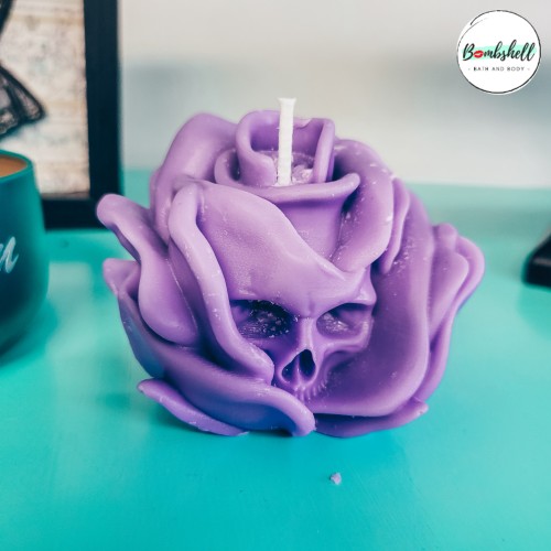  Rose Skull Candle